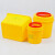 阿力牛 YSY-102 黄色小型利器盒 废物锐器盒10个装 方形利器盒5L 