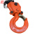 怀鸽 HS-Z02型圆形双链手拉葫芦倒链起重设备吊机具锰钢链条 橙色 2t 12m