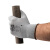 安思尔hyflex电工薄款男女尼龙pu手套涂掌劳保防滑耐磨工作 灰色出口版logo随机发12装 M