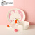 NSYCA日本进口品质儿童分格餐盘陶瓷餐具套装可爱兔子杯碗创意家用分格 兔子三件套(碗盘勺) 0寸