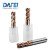 DAFEI65度钨钢圆鼻铣刀4刃金色涂层合金牛鼻刀CNC刀具四刃铣刀立铣刀6R0.5*6D*100L