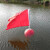 警示浮球ABS塑料空心太阳能灯旗子航道警示双鱼牌赛道海上航标灯 球直径22.5cm-红旗款
