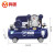 鸣固 空压机皮带机 380V工业型皮带式气泵高压气泵喷漆泵蓝配银 V-0.6/8(三相）4KW
