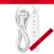 精选好货德国品质迷你插座USB插排带线小接线板手机充电插头2 3米白色延长线一插位