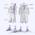 赫科斯篮球服套装男定制团购队服宽松儿童比赛运动球衣印字学生训练背心 204白色-美式版型 M