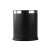 舒弗 椭圆形黑色烤漆垃圾桶 不锈钢垃圾桶无盖 单层255*185*265MM加厚款 单位：个