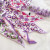 Ocelot法式紫色小长条丝巾女百搭发带扎头发细窄绑包丝带飘带领巾 花朵紫