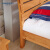 喜梦宝儿童床田园简约风1.2米实木床单人床卧室家具 金麦色 1.2*2米