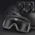多维分体式头盔双模式护目镜FAST战术头盔户外护目镜可装 面具+护目镜组合灰色