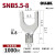 OLKWL（瓦力）紫铜SNB插口冷压端子UT镀锡焊缝4-6平方铜线耳M8螺丝孔 SNB5.5-8 1000只装