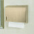 加厚不锈钢擦手纸盒厕纸盒酒店卫生间挂式抽纸巾盒擦手纸架免打孔 镜光621加厚