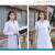 白大褂长袖医生护士工作服女短袖薄款夏季实验服学生化学大学生室 女士短袖 圣 雪兰面料 XXXL