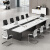 会议室长桌10人简约现代培训桌条形桌椅子带会议桌椅组合定制 1.6米*0.米
