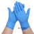 一次性手套丁腈乳胶PVC手套防护防水防油洗碗 TPE微弹-蓝色加厚【100只盒装】 M