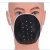 LISM定制适用防灰尘口罩水泥工劳工口罩外皮带孔内置加厚海绵包边多层 黑皮防尘加厚口罩10个