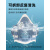 仁聚益防尘口罩透气打磨灰尘井下煤矿KN100防工业粉尘面罩 5对3201B滤棉 KN100防护等级 中号主体