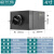 欧芬琦（OUFENQI）管道新风机超静音柜式离心箱式强力排气扇商用通风换气抽送风机 三重降噪80/120两档风量 遥控款