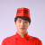 惠利得厨师帽子男餐饮专用厨房工作帽船帽食堂白色红边透气布帽高端平顶 加厚白色红边船帽（十个装 L（58-60cm）