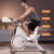热奥法则动感单车磁控智能动感单车家用室内健身车健身房 尊享白+蓝牙音乐+物磁双阻+液压