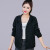 尚然乐（SHANGRANLE）女士韩版短外套2024春秋季直筒休闲夹克衫小个子二八月外轻奢高级 黑色 S