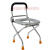 礼达康 坐便椅老人孕妇病人坐便器可折叠不锈钢老年座便椅洗澡椅残疾人 38厘米折叠靠背