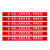 青木莲 等候线 一米线地贴指示标示警示贴纸 5条装 红色