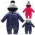 迪士尼（Disney）宝宝羽绒棉服套装女0一1岁冬装3婴儿6-12个8月男童轻薄保暖连体衣 玫红色 XL(14-18个月)
