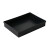 塑料防静电托盘长方形方盘加厚元件盒物料盒零件盒工具周转箱黑色 8号-带卡槽外尺寸： 228*168*38mm