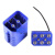 4节18650电池盒8.4V 5V双接口防水电池盒 2并4串移动电源盒 六节18650电池盒-蓝色