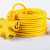 电动车充电延长线插排插座C铜电源线100米长  单位卷 黄色2芯1.5平方