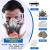 淘盾印尼火山防毒面具宜珍火山灰面罩护目镜口罩爬火山专用氧气实验室防有毒气体防毒面具 (正品)6200防尘毒面具+防雾大眼罩