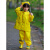 幼儿园男女儿童套装雨衣背带雨裤连体安吉游戏服两用款防水全身 901黄色(单上衣) XL