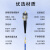 创优捷 光纤跳线 铠装 单纤 LC/UPC-FC/UPC-单模-G.652D-3mm-5M-LSZH-蓝色