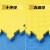 顺华狼跆拳道地垫训练瑜伽垫泡沫拼接地垫运动地垫 100*100*4.0cm黄蓝色