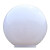 ZOATRON 亚克力柱子柱头圆球围墙户外防水外壳 灯口 灰铝底座(15-35cm灯罩) ZT-5689