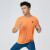 马孔多跑步短袖男子上衣健身田径吸湿马拉松运动功能速干衣T恤 暮霞色 XL 建议体重(65-75kg)