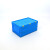 可折叠式塑料周转箱型号塑胶水果包装运输配送框 蓝色 带盖600-280箱600*400*280毫米