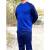 圆领衫长袖正版新款蓝色春秋上衣T恤打底衫男长袖圆领卫衣休闲t恤 加绒圆领衫 180/92-96