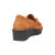 其乐（Clarks）女24休闲鞋Airabell Slip厚底坡跟美拉德棕色绒面乐福鞋 Dark Khaki Suede 37.5