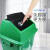 盛方拓 摇盖分类垃圾桶加厚小区物业垃圾桶新料桶 40升绿色