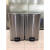 不锈钢分类垃圾桶大号商用客厅创意厨房带盖公共场合户外圾筒 40升+40升垃圾桶