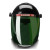 成楷科技 CKL-3117G+PG-X 焊接防护面屏 墨绿色8号暗度 电焊面罩