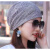 适用于 适用于化疗后女帽子夏天薄款化疗帽子透气夏天后女士帽薄 黑色(紫金花扎马尾) M(56-58cm)