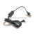 索尼D-EJ000 CD机随身听3V电源适配器USB充电线 移动电源充电宝 黑色 1m