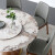 简帛新中式实木餐桌亮光岩板现代简约餐厅旋转圆桌轻奢小户型家用 1.2m圆桌 单餐桌