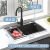 家易澳2024新款家用大理石岩板橱柜水槽柜厨房一体柜组合厨房柜子橱柜灶 平面款 80cm
