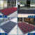 酒店门口地板进门塑料蹭土脚踏垫室外防滑门垫店铺商用除尘地毯 3刷-灰色+红色