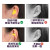 降噪可塑形消音耳塞工厂耳罩防耳套学生噪音打呼噜睡觉防护耳塞 塑形炫酷黑+眼罩 M