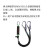 品致（PINZH）品致双钩系绳安全绳50MM 开口合金钢挂钩自动锁环形钩，伸缩弹力连接绳S-51232