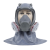 HKFZ6800防毒面具头罩打磨装修喷漆专用防粉尘油烟护脸防毒防尘面罩 头罩配2091圆形滤棉 中